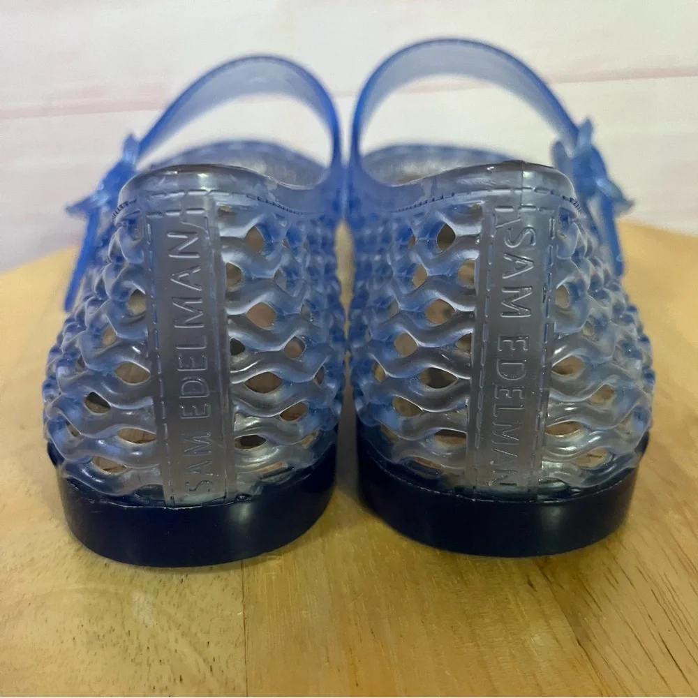 Sam Edelman Michaela Soft Blue Jelly Mary Jane Flat‎ Size 8 - Picture 4 of 10